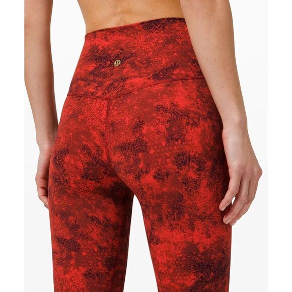 Lululemon W5CVNS Women's Sz 0 Red *Lunar New Year Align Pant 28" Tights - Picture 11 of 11